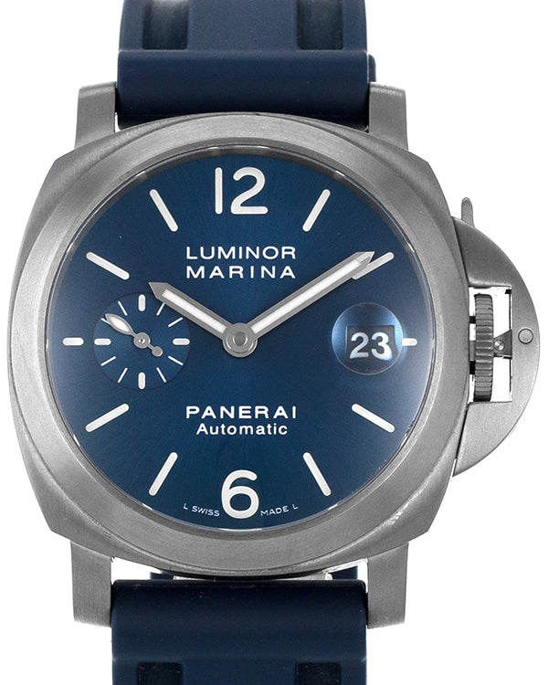 2017 Panerai Luminor Marina L.E. 40MM Blue Dial Aftermarket Rubber Strap (PAM00282)