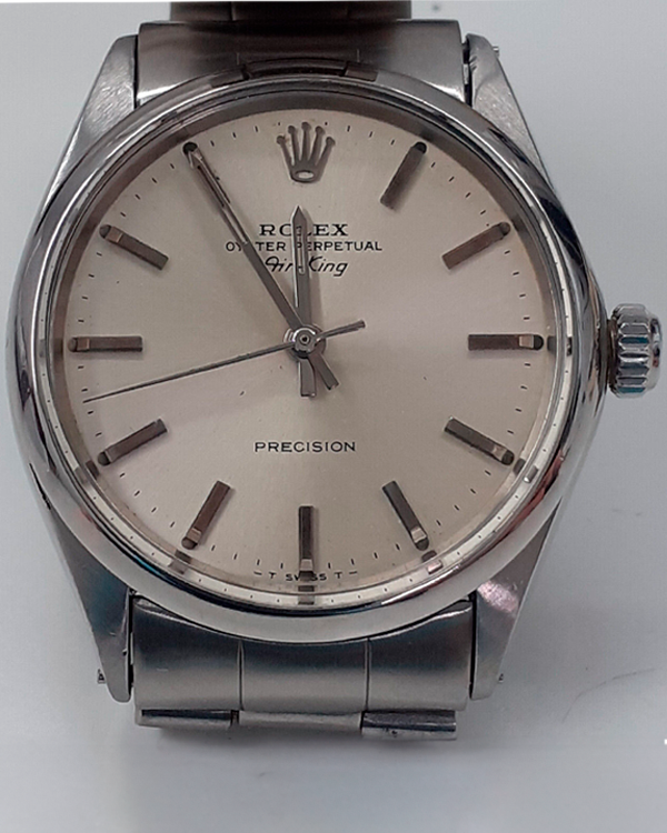 Rolex Air King 34MM Silver Dial Steel Bracelet (5500)