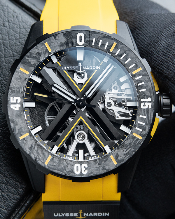 2022 Ulysse Nardin Diver X L.E. 44MM Skeleton Dial Rubber Strap (3723-170LE-2A-BLACK)