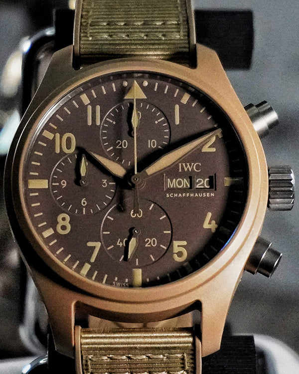 IWC Schaffhausen Pilot Top Gun "Mojave Desert" 41.9MM Brown Dial Textile-Rubber Strap (IW389402)