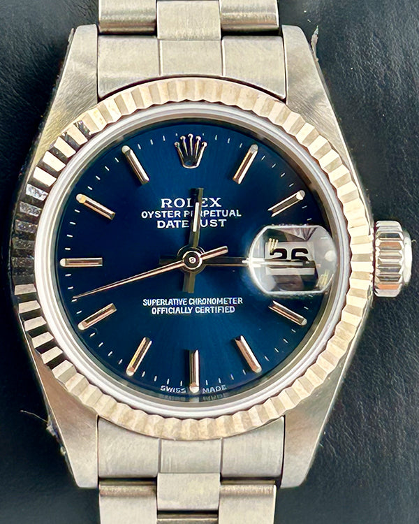 Rolex Lady-Datejust 26MM Blue Dial Oyster Bracelet (79174)