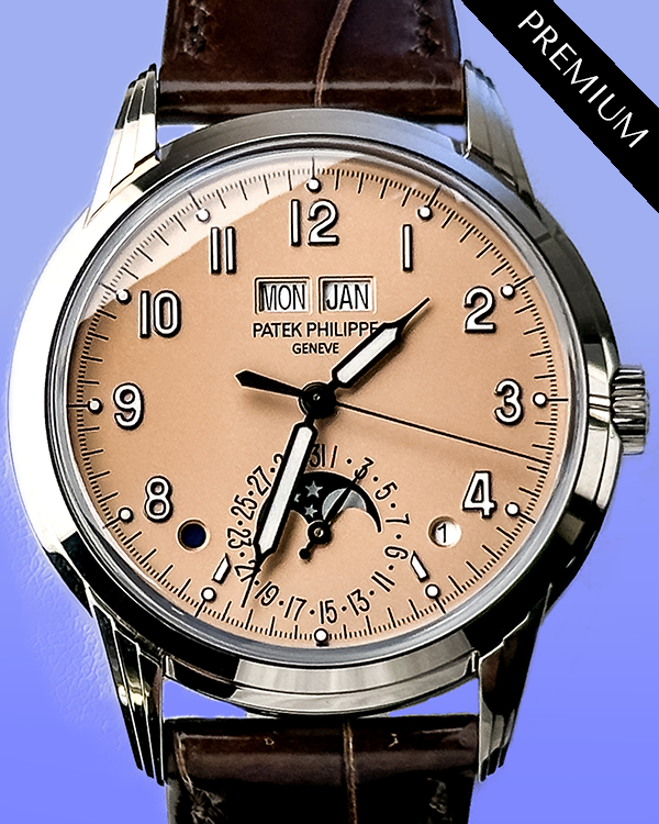 2024 Patek Philippe Grand Complications Perpetual Calendar 40MM Rose Dial Leather Strap  (5320G-011)