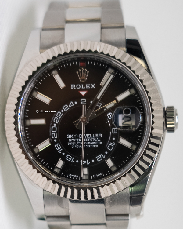 2018 Rolex Sky-Dweller 42MM Black Dial Oyster Bracelet (326934)