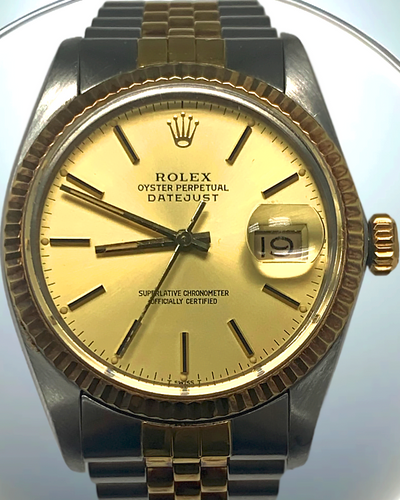 Rolex Datejust 36MM Champagne Dial Two-Tone Jubilee Bracelet (16013)