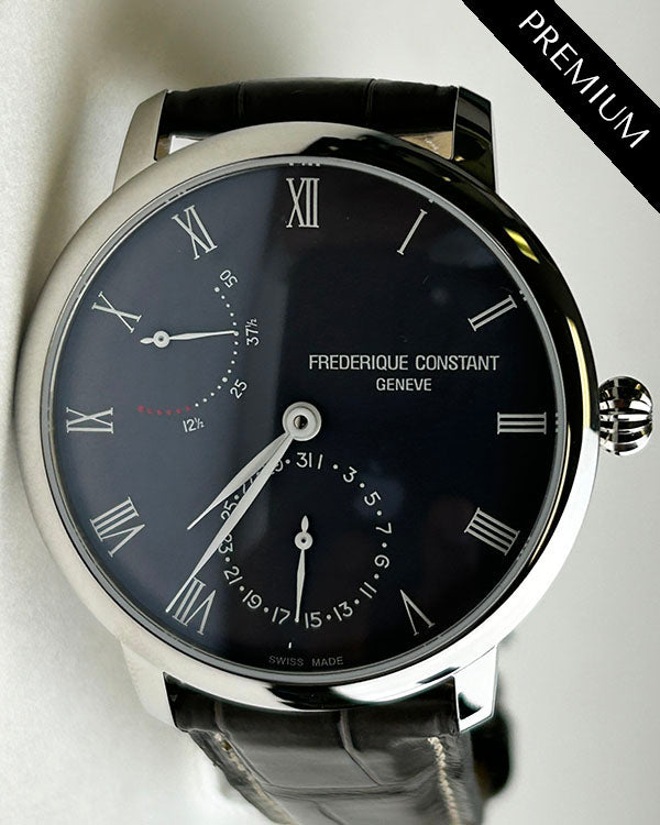 2024 Frederique Constant Manufacture Slimline 40MM Grey Dial Leather Strap (FC-723GR3S6)