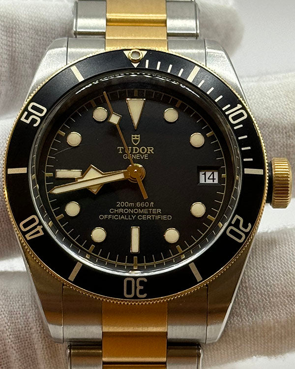 Tudor Black Bay 41MM Black Dial Two-Tone Bracelet (79733N)