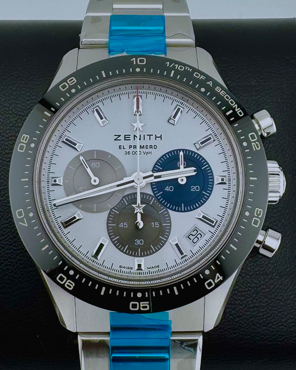 No Reserve - 2024 Zenith Chronomaster Sport 41MM White Dial Steel Bracelet (03.3100.3600/69.M3100)