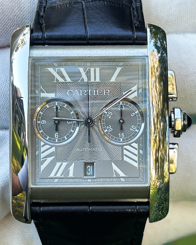 2019 Cartier Tank MC de Cartier 34MM Grey Dial Leather Strap (W5330008)