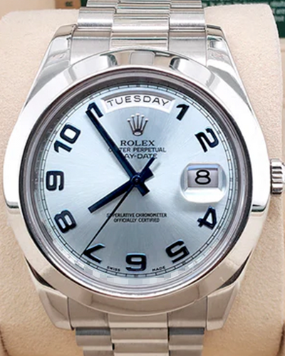 Rolex Day-Date II 41MM Blue Dial President Bracelet (218206)