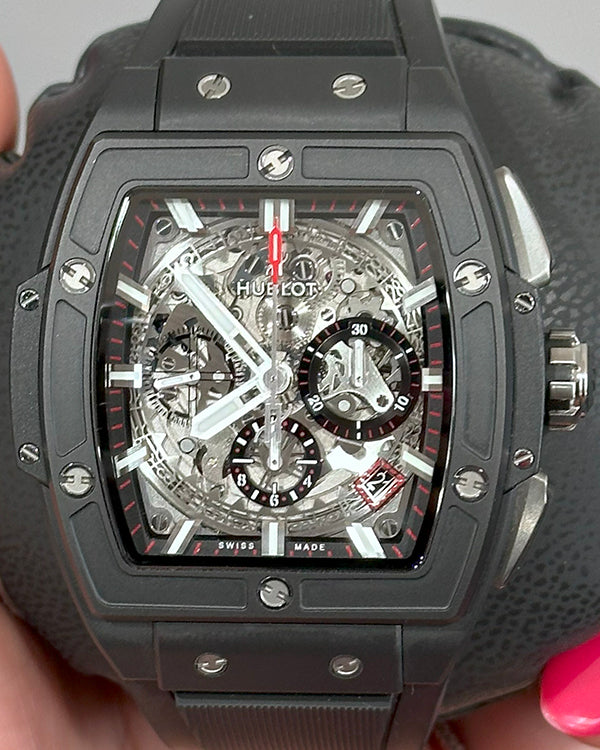 2021 Hublot Spirit Of Big Bang 42MM Skeleton Dial Rubber Strap (641.CI.0173.RX)