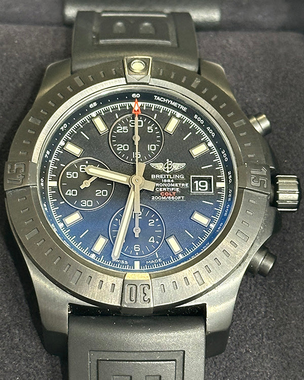 2017 Breitling Colt Chronograph Black Dial Rubber Strap (M1338810/BF01)