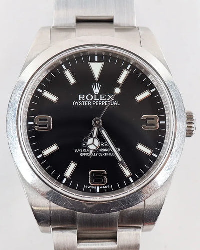 Rolex Explorer 39MM Black Dial Oyster Bracelet (214270)