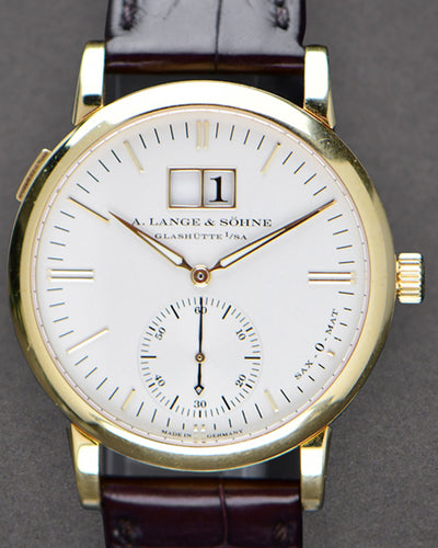 2002 A. Lange & Söhne Lange 1 37MM Silver Dial Leather Strap (308.021)