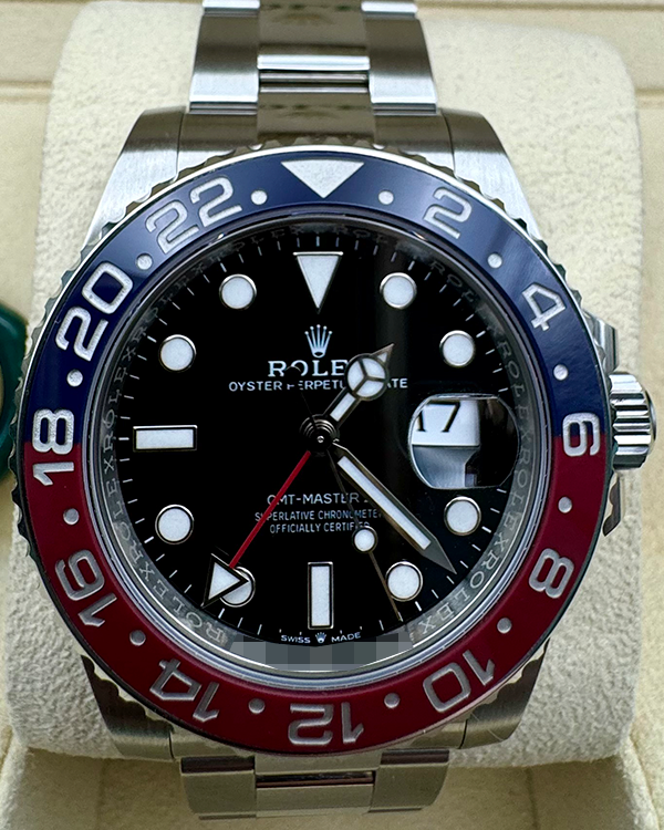 No Reserve - 2024 Rolex GMT-Master II 40MM Black Dial Oyster Bracelet (126710BLRO)