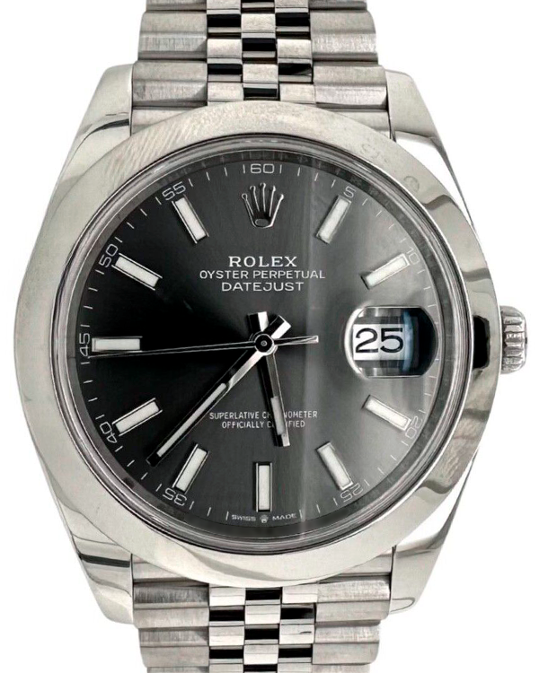 Rolex Datejust 41MM Black Dial Jubilee Bracelet (126300)