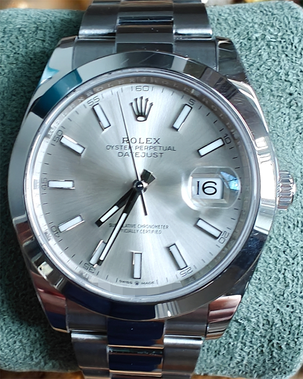 2019 Rolex Datejust 41MM Silver Dial Oyster Bracelet (126300)