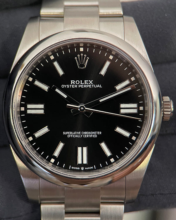 2023 Rolex Oyster Perpetual 41MM Black Dial Oyster Bracelet (124300)