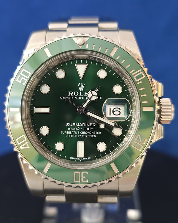 2017 Rolex Submariner Date “Hulk” 40MM Green Dial Oyster Bracelet (116610LV)