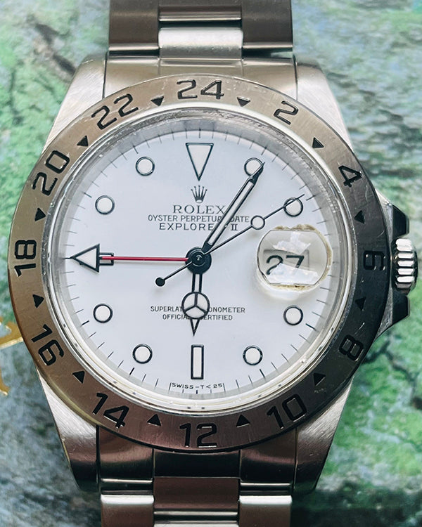 1995 Rolex Explorer II "Polar" 40MM White Dial Oyster Bracelet (16570)