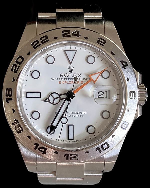 Rolex Explorer II "Polar" 42MM White Dial Steel Bracelet (216570)