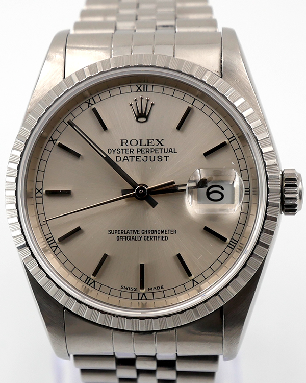 2000 (K serial) Rolex Datejust 36MM Silver Dial Jubilee Bracelet (16220)