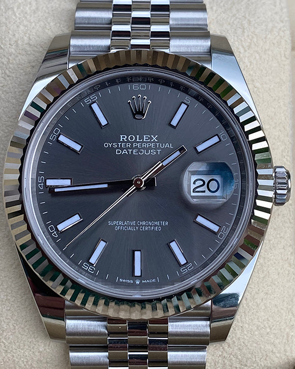 2024 Rolex Datejust 41MM Grey Dial Jubilee Bracelet (126334)