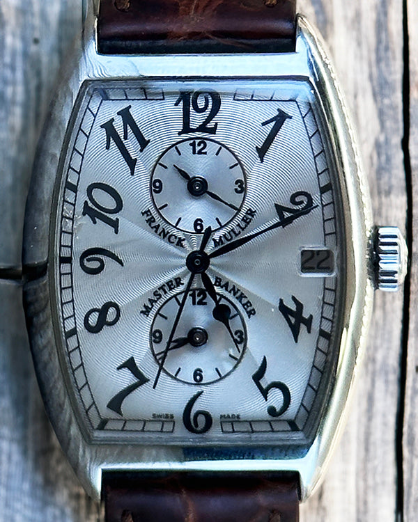 Franck Muller Master Banker 43x31MM Silver Dial Leather Strap (2852 MB)