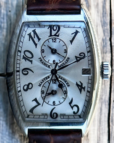 Franck Muller Master Banker 43x31MM Silver Dial Leather Strap (2852 MB)