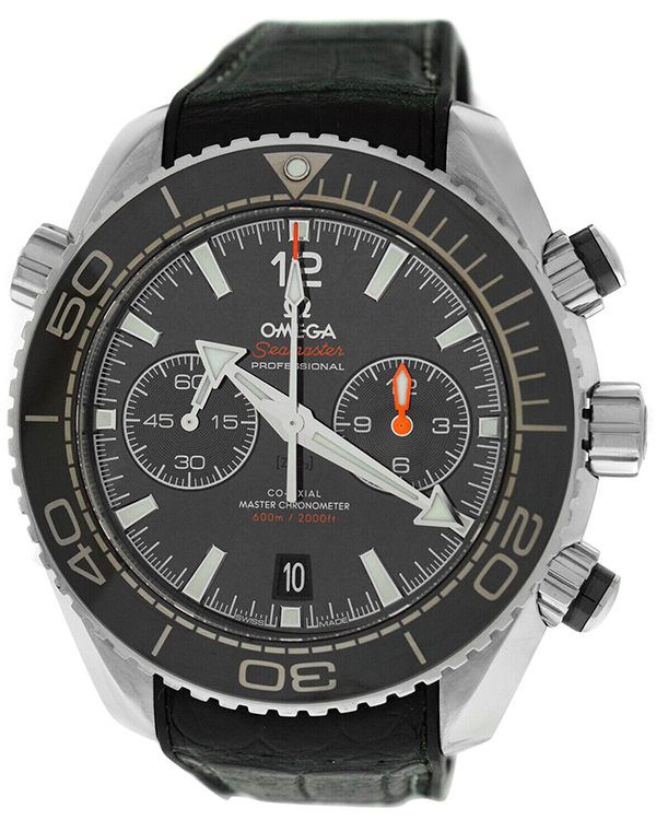 2019 Omega Seamaster Planet Ocean 45.5MM Black Dial Leather Strap (215.33.46.51.01.001)