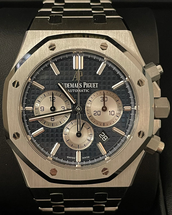 Audemars Piguet Royal Oak Chronograph 41MM Blue Dial  Steel Bracelet (26331ST.00.1220ST.01)