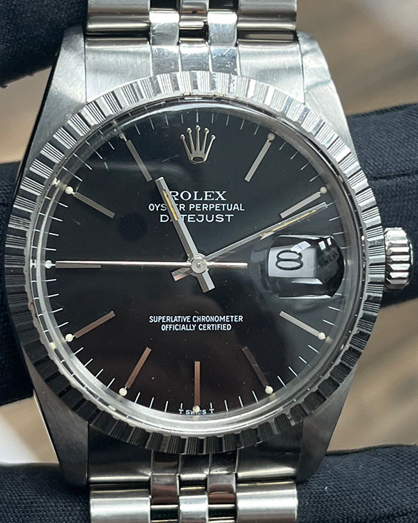 Rolex Datejust 36MM Black Dial Jubilee Bracelet (16030)