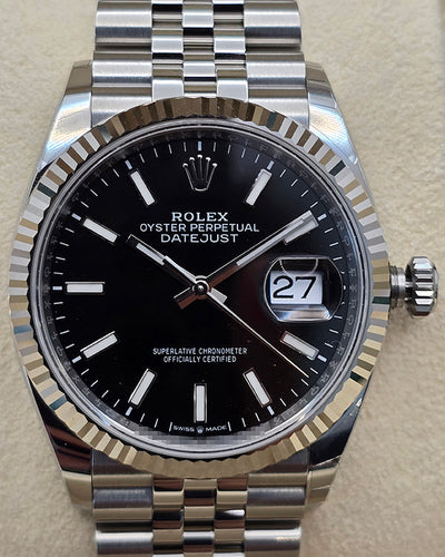 2024 Rolex Datejust 36MM Black Dial Jubilee Bracelet (126234)