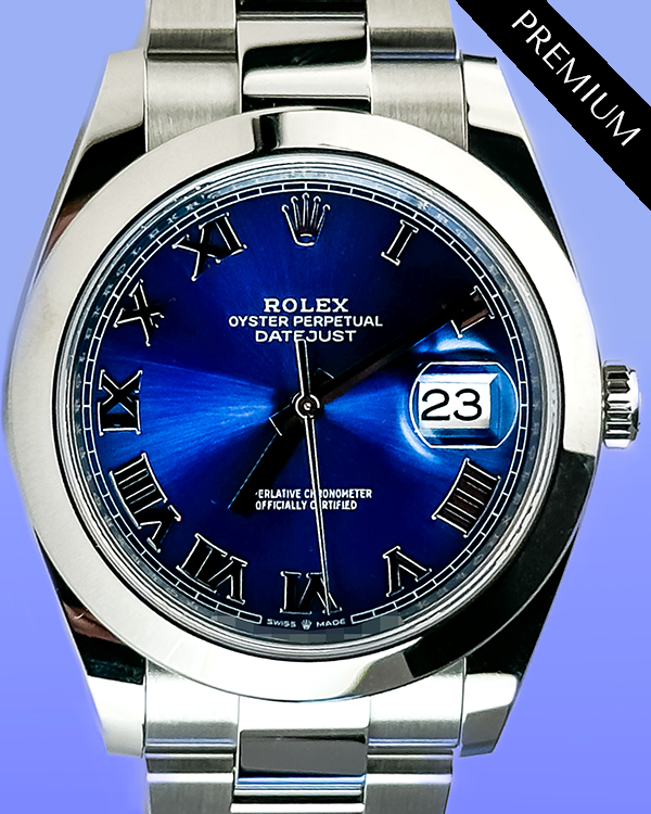 2024 Rolex Datejust 41MM Blue Dial Oyster Bracelet (126300)