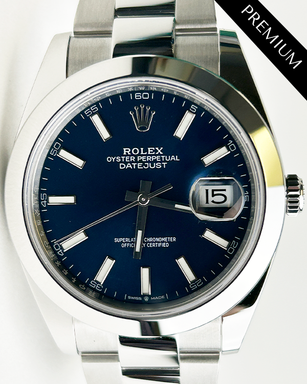 2024 Rolex Datejust 41MM Blue Dial Oyster Bracelet (126300)