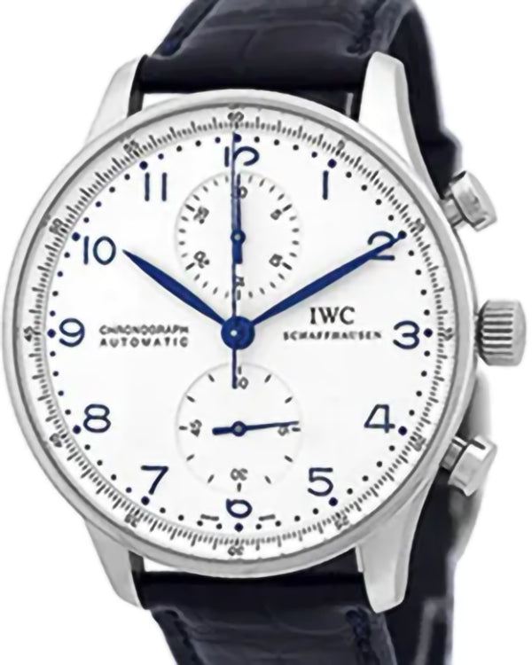 IWC Schaffhausen Portugieser 41MM White Dial Leather Strap (IW3714-17)