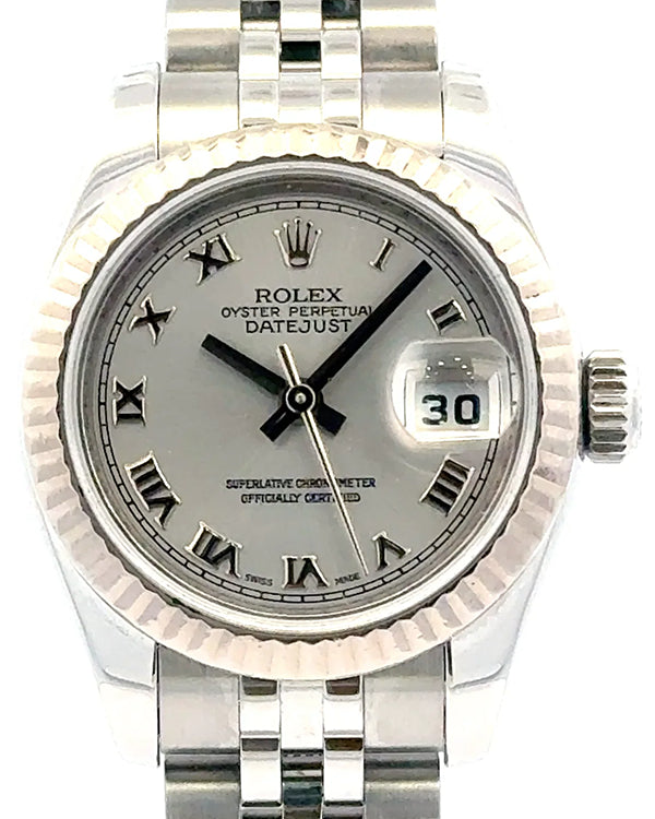 Rolex Lady-Datejust 26MM Rhodium Dial Super Jubilee Bracelet (179174)