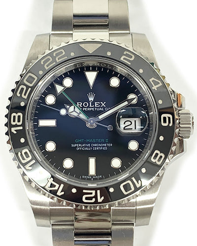 Rolex GMT-Master II 40MM Black Dial Steel Bracelet (116710LN)