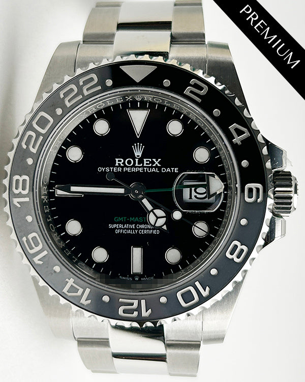 2024 Rolex GMT-Master II "Bruce Wayne" 40MM Black Dial Oyster Bracelet (126710GRNR)