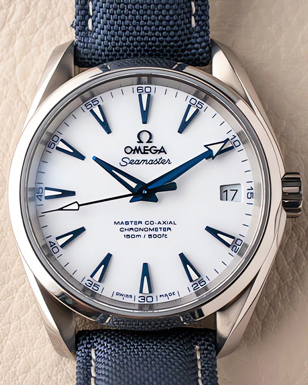 2020 Omega Seamaster Aqua Terra "Good Planet Foundation" 38MM White Dial Textile Strap (231.92.39.21.04.001)