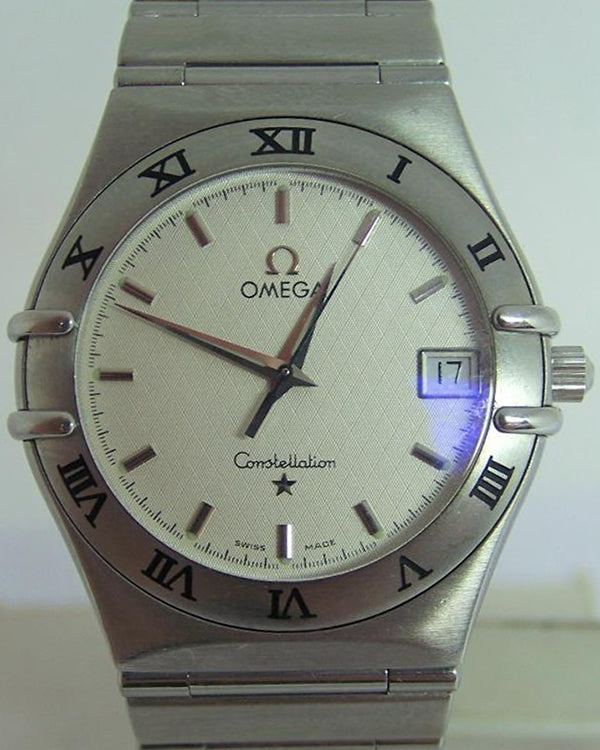 Omega Constellation 33.5MM Quartz Silver Dial Steel Bracelet (396.1201)