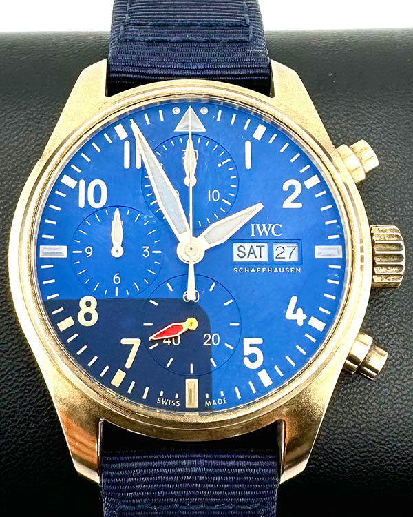 2022 IWC Pilot Chronograph 41MM Blue Dial Textile Strap (IW388109)