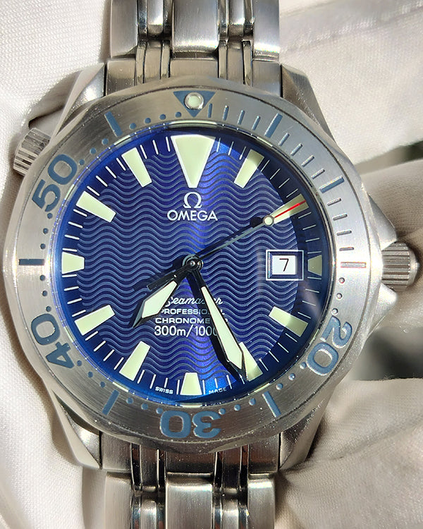 2005 Omega Seamaster 41.5MM Blue Dial Titanium Bracelet (2231.80.00)