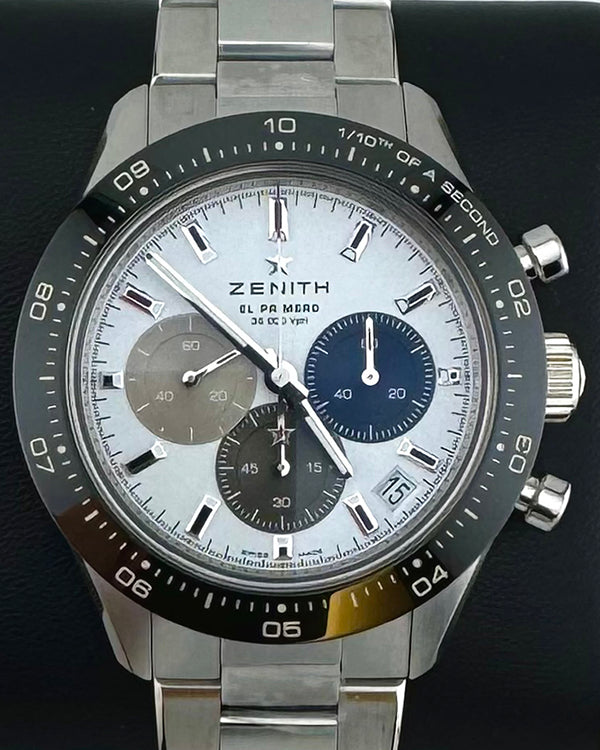 No Reserve - 2024 Zenith Chronomaster Sport 41MM White Dial Steel Bracelet (03.3100.3600/69.M3100)