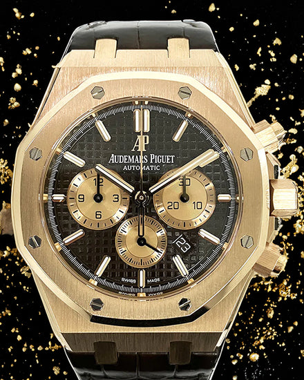 2018 Audemars Piguet Royal Oak Chronograph 41MM Brown Dial Leather Strap (26331OR.OO.D821CR.01)
