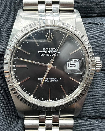 Rolex Datejust 36MM Black Dial Jubilee Bracelet (16030)