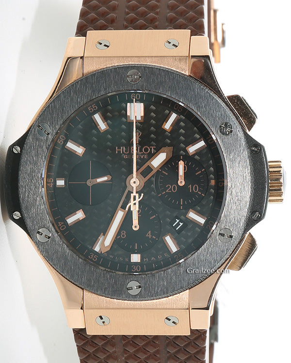 Hublot Big Bang 44MM Black Dial Rubber Strap (301.PM.1780.RX)