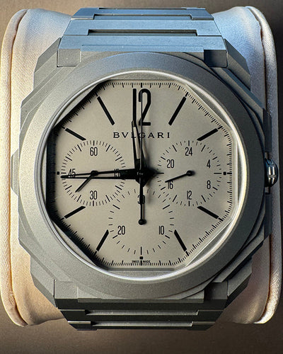 2019 Bvlgari Octo Finissimo 42MM Grey Dial Titanium Bracelet  (103068)