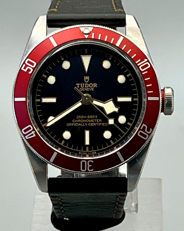 No Reserve - 2019 Tudor Black Bay 41MM Black Dial Leather Strap (79230R)