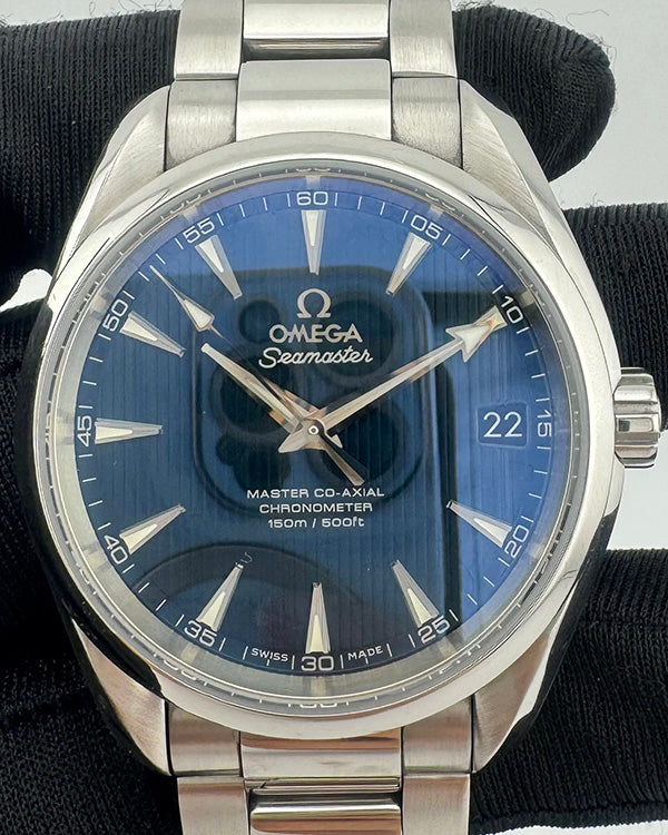 2016 Omega Seamaster Aqua Terra 38.5MM Blue Dial Steel Bracelet (231.10.39.21.03.002)