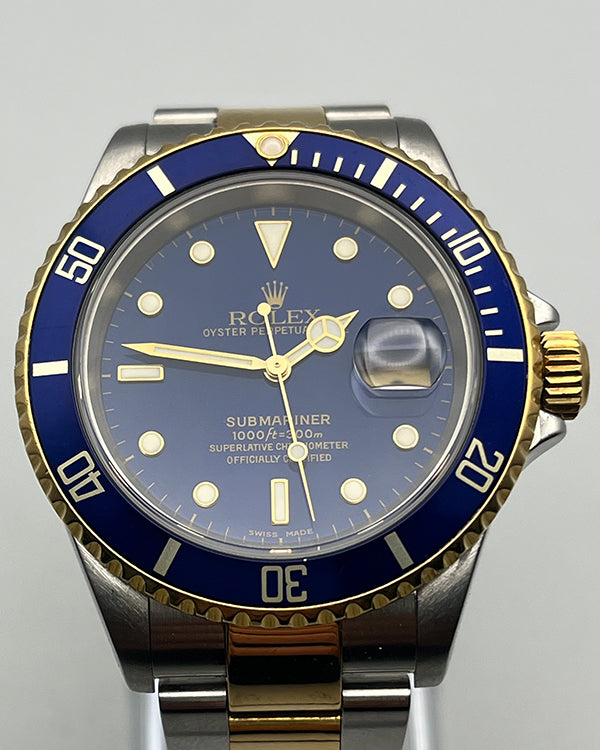 Rolex Submariner Date "Bluesy" 40MM Blue Dial Two-Tone Oyster Bracelet (16613LB)